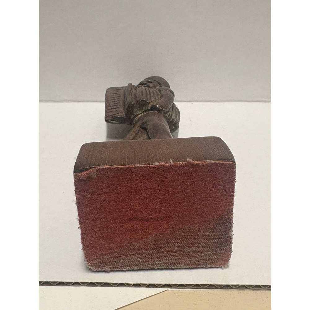 Figurine Sculpture Statue Old Traveling Man Brazil figurine 9 in Wood - Picture 4 of 12